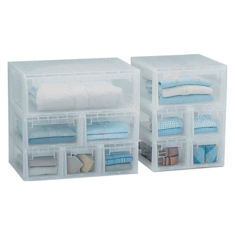 Cassetto armadio Terry Store-Age plastica 19,6 x 39 x 16 cm trasparente