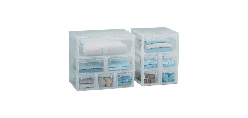 Cassetto armadio Terry Store-Age plastica 19,6 x 39 x 16 cm trasparente