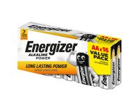 Energizer AA Alkaline Batteries Power LR6 1.5V Pack of 16