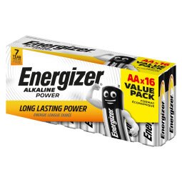 Batterie alcaline Energizer LR6 AA 16 unità