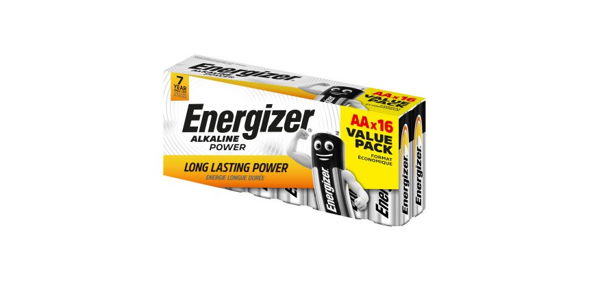 Batterie alcaline Energizer LR6 AA 16 unità
