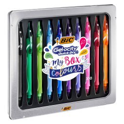 Penne Quick Dry Gel-ocity BIC 10 unità assortiti