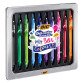 Penna gel a scatto BIC Intensity Gel Quick Dry, 0,7mm, astuccio in metallo 10 colori assortiti
