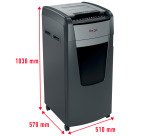 Distruggidocumenti Rexel Optimum Autofeed+ 600M, Taglio Micro, Sicurezza P-5, 600 Fogli, 110L