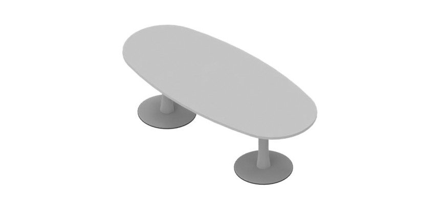 Tavolo riunioni Ovale Miami l 240 x p 110 x h 73.5 cm