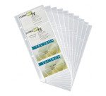 Buste ricambio per portabiglietti da visita Durable Trasparente 80 Biglietti 11 x 0,3 x 24,6 cm 10 unità da 8 fogli