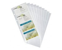 Buste ricambio per portabiglietti da visita Durable Trasparente 80 Biglietti 11 x 0,3 x 24,6 cm 10 unità da 8 fogli
