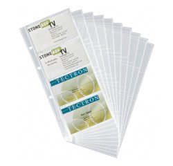 Buste ricambio per portabiglietti da visita Durable Trasparente 80 Biglietti 11 x 0,3 x 24,6 cm 10 unità da 8 fogli