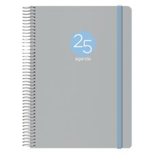 Agenda Memphis día página 15 x 21 cm Gris