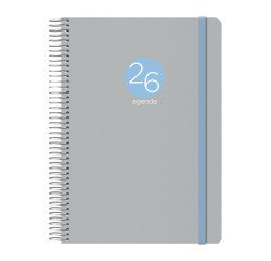 Agenda Memphis día página 15 x 21 cm Gris