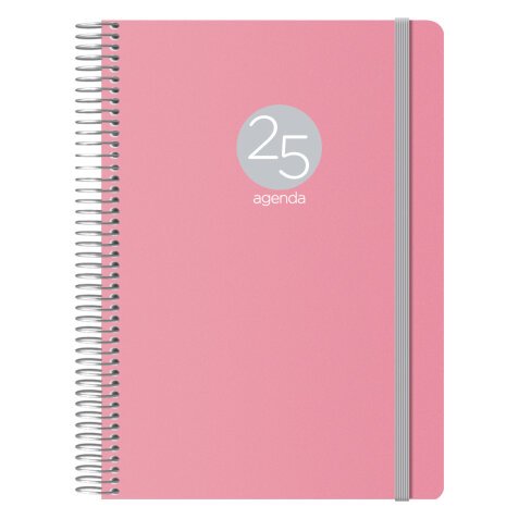 Agenda Memphis día página 15 x 21 cm Rosa