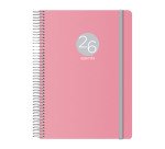 Agenda Memphis día página 15 x 21 cm Rosa