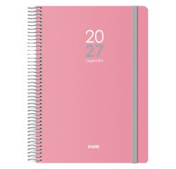 Agenda Memphis día página 15 x 21 cm Rosa
