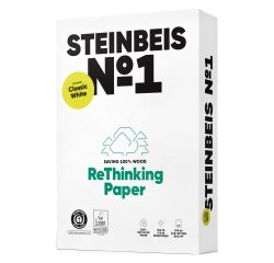 Carta riciclata Steinbeis No.1 A4  80 g/m² 5 x 500 fogli