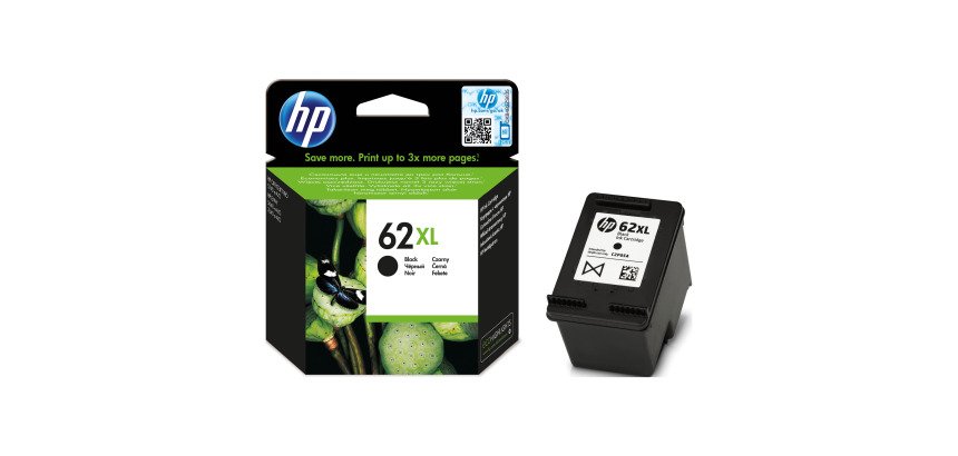 Cartuccia inchiostro HP originale 62XL nero C2P05AE