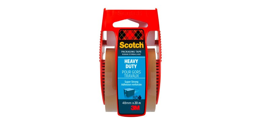 Ruban adhésif d'emballage Scotch, Polypropylène brun, extra-résistant, 48 mm x 20 m