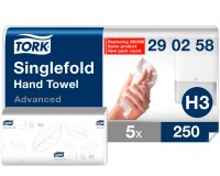 Secamanos entredoblado Tork H3 Advanced - caja de 1250