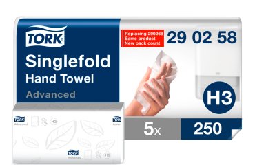 Essuie-mains pliage enchevêtré Tork H3 Advanced - Colis de 1250