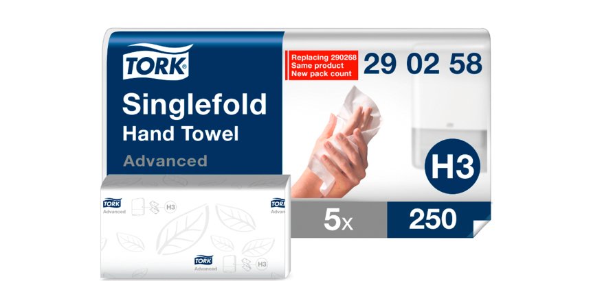 Essuie-mains pliage enchevêtré Tork H3 Advanced - Colis de 1250