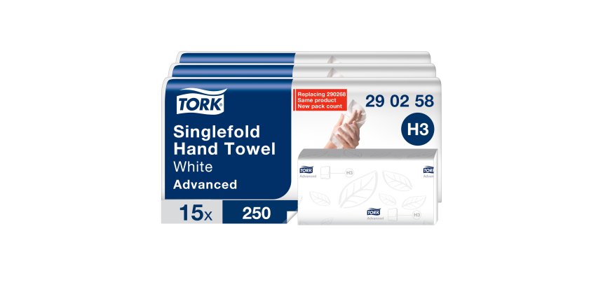 Essuie-mains pliage enchevêtré Tork H3 Advanced - Colis de 1250