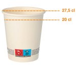 Gobelet en carton White - 20 cl - Lot de 100