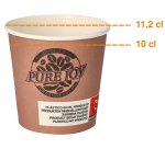 Gobelet en carton Pure Joy marron - 10 cl - Lot de 80