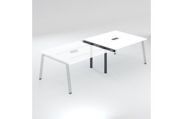 Extension table de réunion modulable ECLA L 140 x P 126 piétement métal