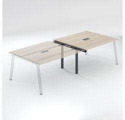 Extension table de réunion modulable ECLA L 140 x P 126 piétement métal