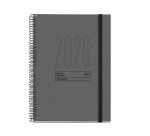 Agenda día página catalán Recycled 155 x 213 Negro Miquelrius