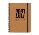 Agenda semana vista Recycled 155 x 213 Marrón Miquelrius