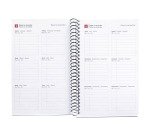 Agenda día página catalán Recycled 155 x 213 Negro Miquelrius