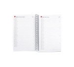 Agenda espiral City semana vista horizontal 117 x 182 mm Polipropileno negro Miquelrius