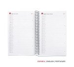Agenda espiral City semana vista horizontal 117 x 182 mm Polipropileno negro Miquelrius