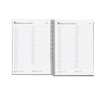 Agenda espiral City Plus semana vista vertical Catalán 155 x 213 mm  Polipropileno negro Miquelrius