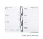 Agenda espiral City semana vista horizontal 117 x 182 mm Polipropileno negro Miquelrius