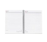 Agenda espiral City Pro Dia página 210 x 270 mm Polipropileno negro Miquelrius
