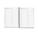 Agenda espiral City dia página 155 x 213 mm Catalán polipropileno negro Miquelrius