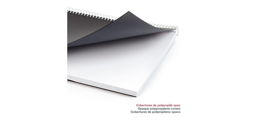 Agenda espiral City semana vista horizontal Catalán  117 x 182 mm Polipropileno negro Miquelrius