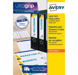 Etiqueta adhesiva para archivador 38 x 192 mm Avery L4760-25