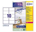 Etiquetas para paquetes blancas 99,1 x 57mm Avery  L7173 - Paquete de 15