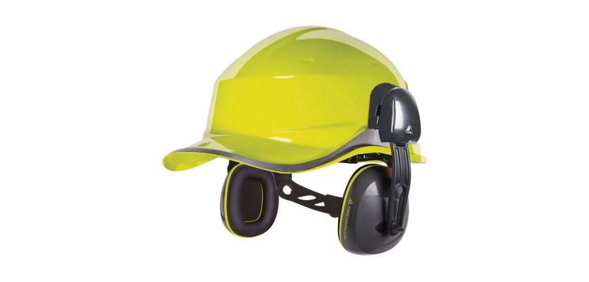 Coquilles antibruit pour casque de chantier Delta Plus INTERLAGOS LIGHT HE - 26 dB