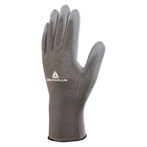 Guantes recubiertos tejido de poliéster recubierto Delta Plus VE702PG talla 11