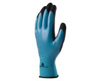 Guantes de poliamida con doble revestimiento de nitrilo Delta Plus WET & DRY VV636BL