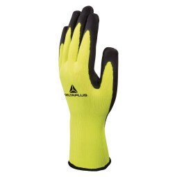 Guantes de punto de poliéster Delta Plus APOLLON VV733 amarillo/negro Talla 9