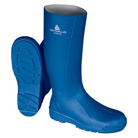 Safety boots in PVC Delta Plus NITRIC SBFO SRC blue - one pair