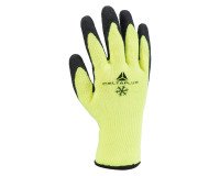 Guantes de trabajo acrílico con palma recubierta de látex Delta Plus APOLLON WINTER VV735 amarillo/negro