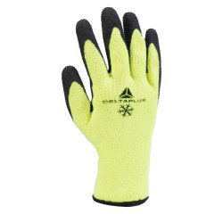 Guantes de trabajo acrílico con palma recubierta de látex Delta Plus APOLLON WINTER VV735 amarillo/negro