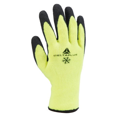 Guantes de trabajo acrílico Delta Plus APOLLON WINTER VV735 amarillo/negro Talla 10