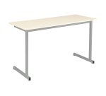 Table scolaire biplace L 130 x P 50 cm