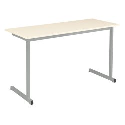 Table scolaire biplace L 130 x P 50 cm